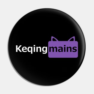 Keqing mains or コクセイメイン (Kokusei main) in Pornhub logo icon symbols parody design in English gift Pin