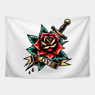 Rose Tattoo Tapestry