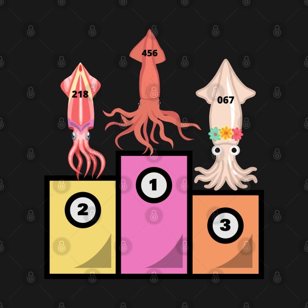 Squid Game Players Podium by Flower Queen