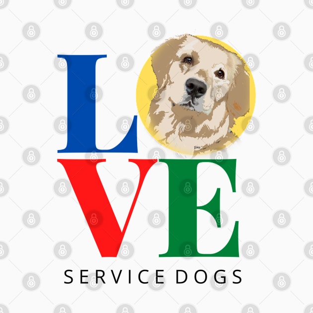 Love Service Dogs Light by B C Designs