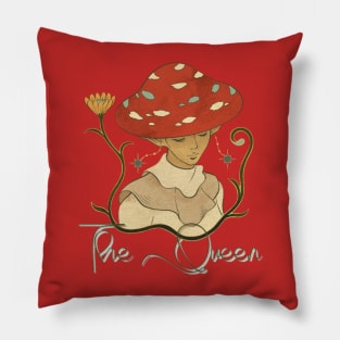 mushroom hat girl Pillow