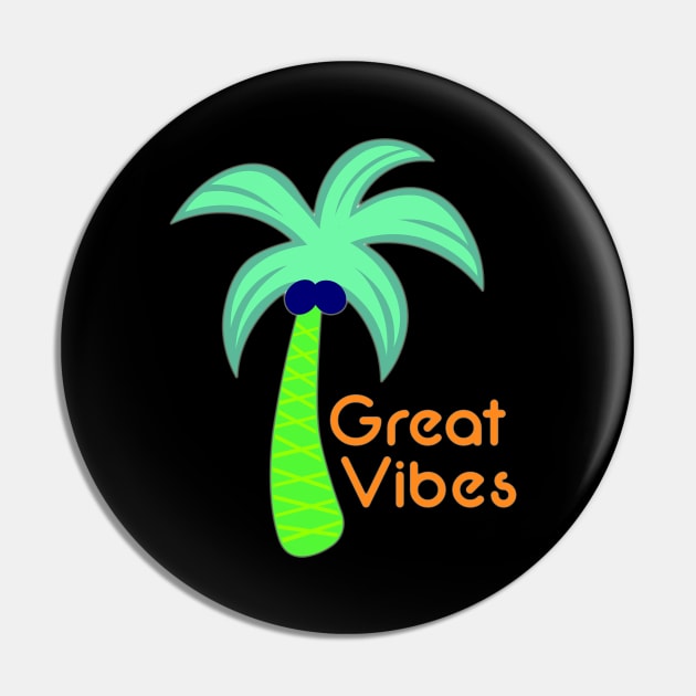 Neon Good Vibes Pin by mynameisliana