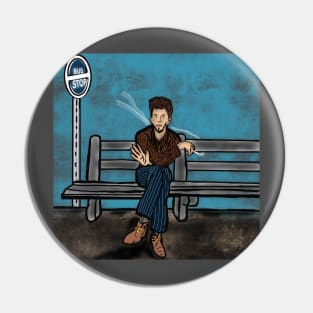 Tom Waits For the Bus Pin