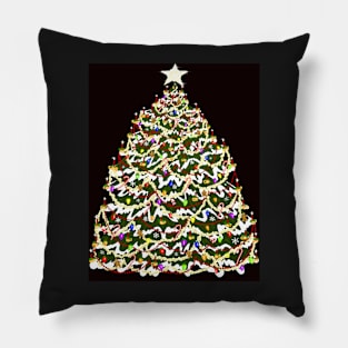 Nostalgic Christmas Tree Pillow