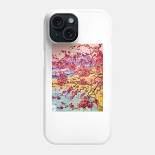 Fujiyama. Sakura branch Phone Case