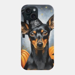 Black Manchester Terrier Halloween Phone Case