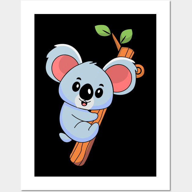 SHOP Illustrated Koala Children's Bedroom Art Print in Simple Colour –  Olive et Oriel