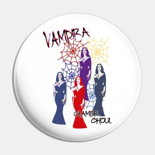 Vampira Glamor Ghoul Pin