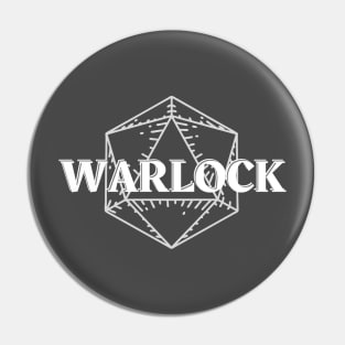 Warlock D20 Symbol DnD Print Pin