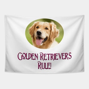 Golden Retrievers Rule! Tapestry