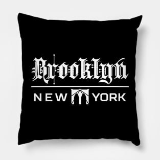 Old English Brooklyn New York - Brooklyn Shirt - Brooklyn Merch Pillow