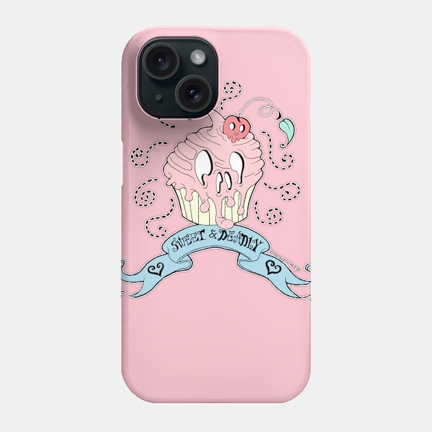 Sweet and Deadly Phone Case by Artful Magic Shop