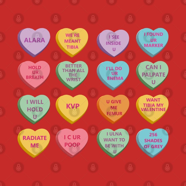 Funny Xray Valentines Candy Hearts WT Background by Humerushumor