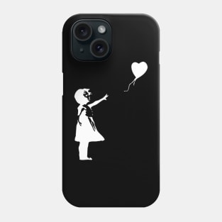 Girl with a balloon Phone Case