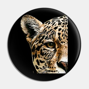 Protect Jaguars #1Black Background Pin