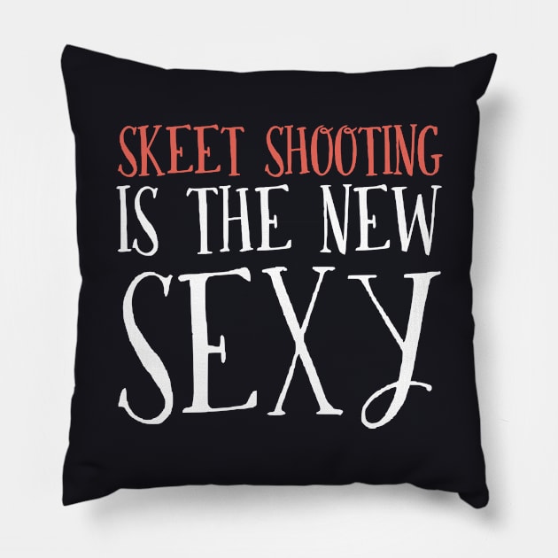 Gifts For Skeet Shooting Lovers Pillow by divawaddle