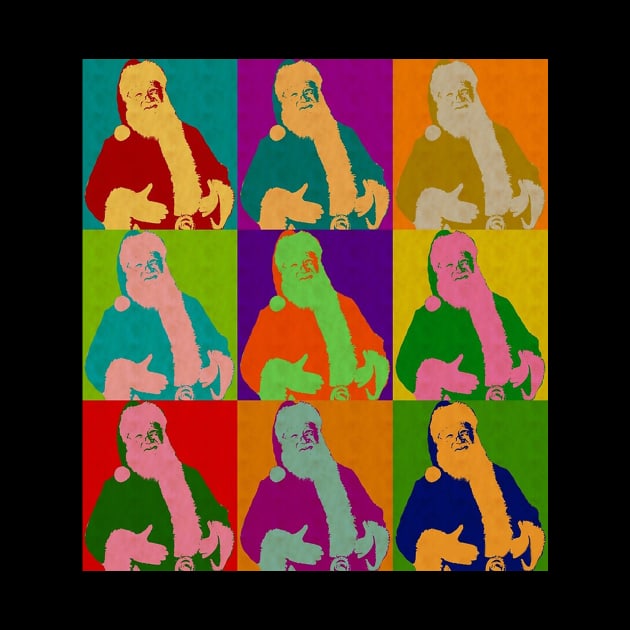 A very jolly Santa Claus Andy Warhol Style by 1AlmightySprout