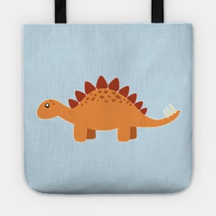 Cute little dinosaur orange Tote