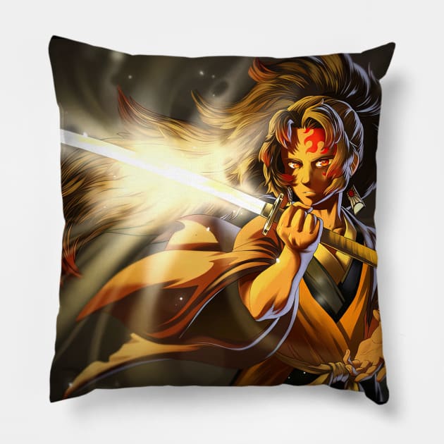 Demon Corp Master Yoriichi Pillow by Valoka