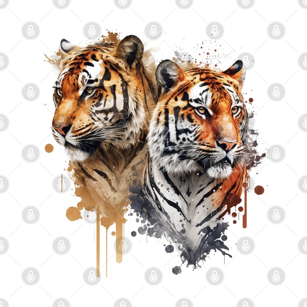 Twin Tigers by Saraahdesign