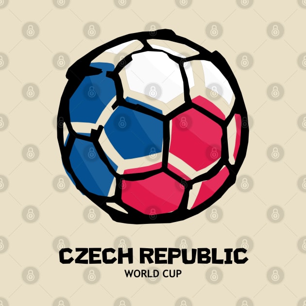 Czech Republic Football Country Flag by KewaleeTee