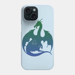 Blue Green Dragon Phone Case