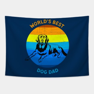 Worlds Best Dog Dad Tapestry