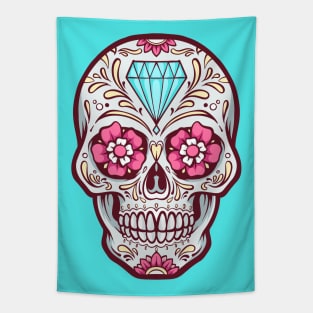 Latin Pride Sugar Skull Tapestry