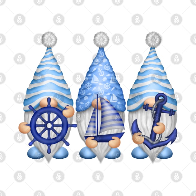 Gnome Sailors, Nautical Gnomies by Imp's Dog House