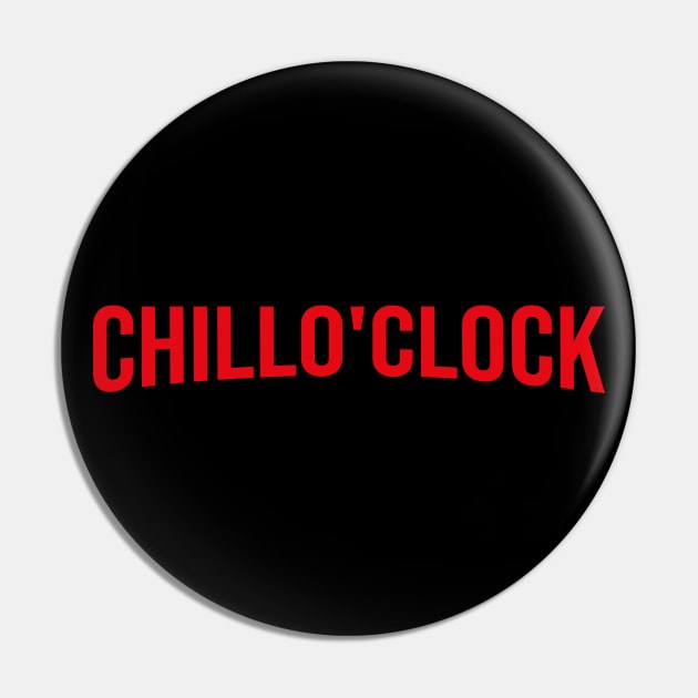 Chill O' Clock - Netflix style logo in bold red type Pin by Off the Page