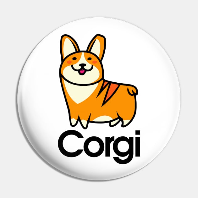 Corgi Vintage Cartoon Dog Owner Pembroke Welsh Corgi Funny Pin by BetterManufaktur