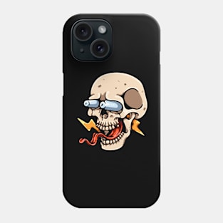 cartoon skull shock Phone Case