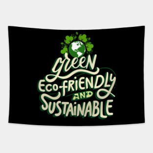 green, eco friendly and sustainable Tapestry