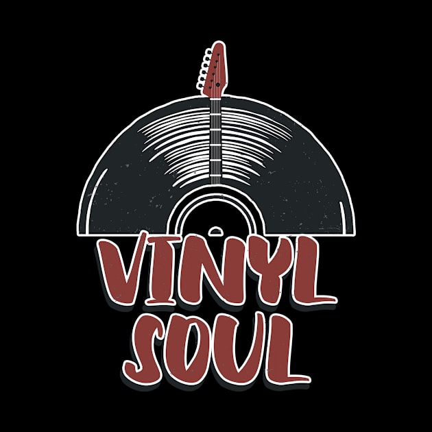 Vinyl Soul DJ vintage Record Music Lover by Foxxy Merch