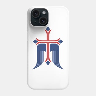 Cross of Jesus Christ and wings - a symbol of the Spirit Phone Case