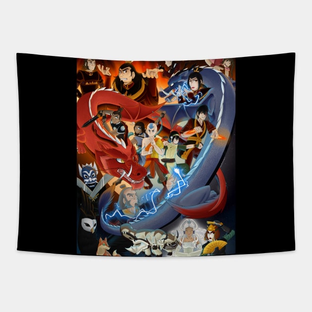 Avatar the Last Airbender Tapestry by KumoriDragon