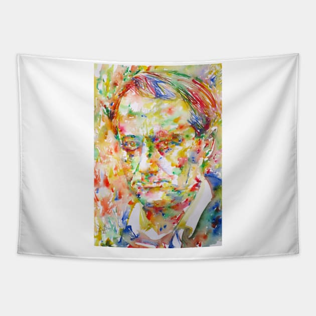 CHARLES BAUDELAIRE - watercolor portrait .3 Tapestry by lautir