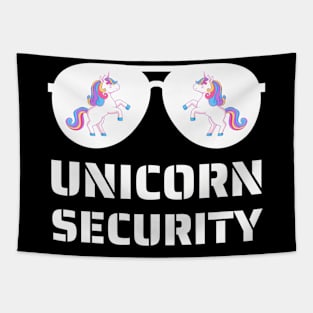 Halloween Dad Mom Daughter Unicorn Security Tapestry