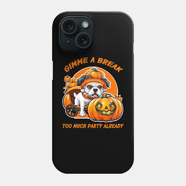 Halloween Party Break Phone Case by Kingrocker Clothing