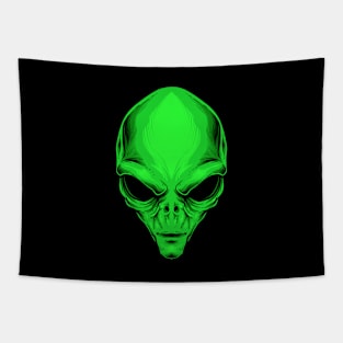 Green Face Tapestry