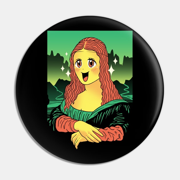 Kawaii Lisa Pin by Vincent Trinidad Art