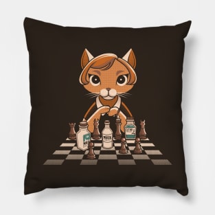 The Cat's Gambit by Tobe Fonseca Pillow