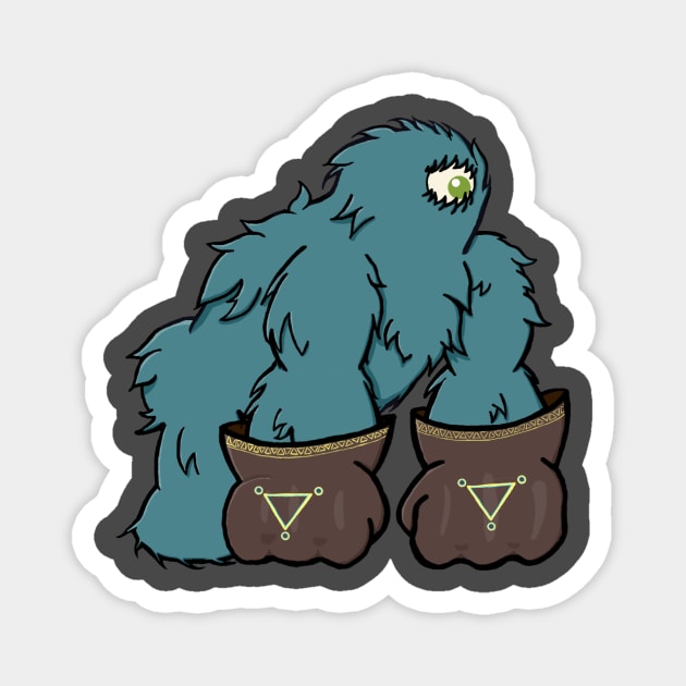 Furry Gorilla Bear Magnet by pandavigoureux29