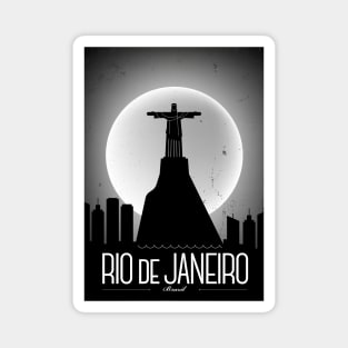 Rio De Janeiro Poster Design Magnet
