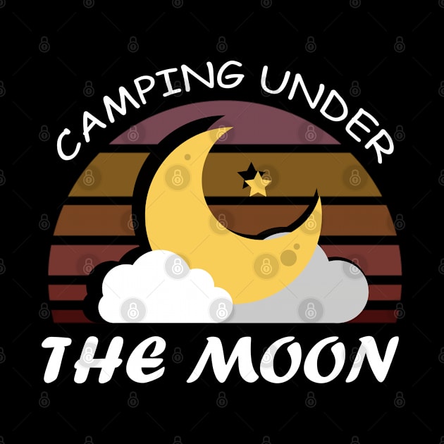 Camping Under the Moon by DMJPRINT