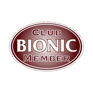 Bionic Club Member Oval in Maroon/White T-Shirt