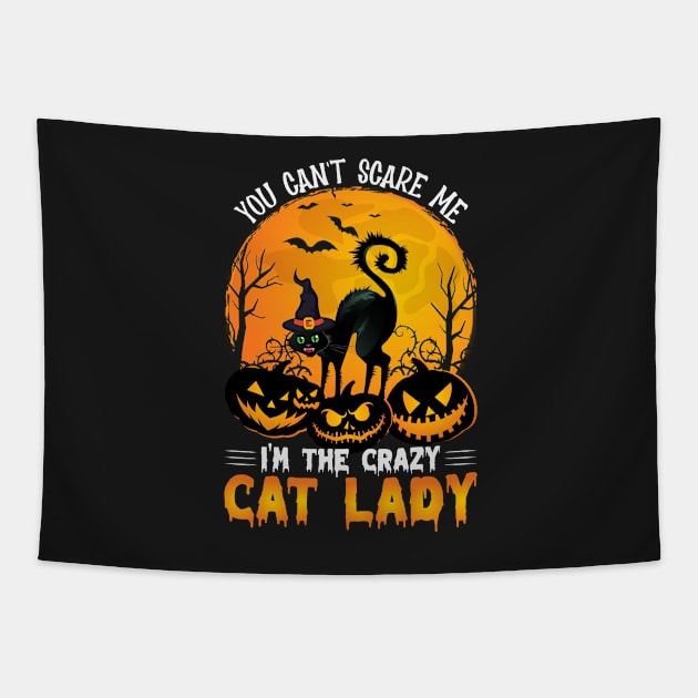 Crazy cat lady Tapestry by D3monic