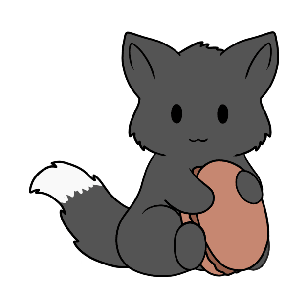 Macaron black Fox by BiscuitSnack