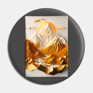 Paper quilling - Annapurna mountain range during golden hour Pin