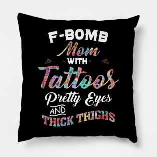 Tattoos pretty eyes Pillow